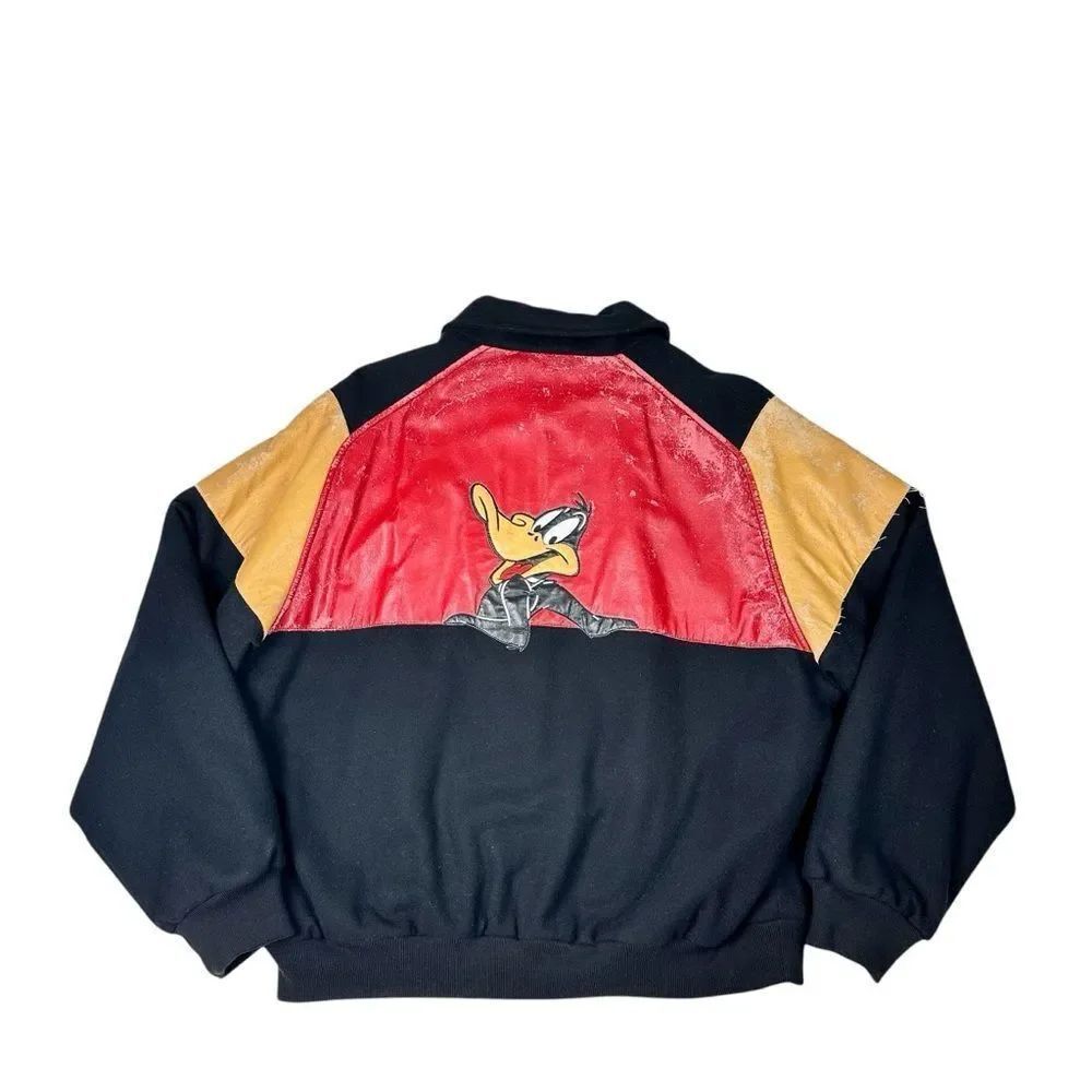 Vintage ICEBERG HISTORY Men’s Jacket Size XXL Daffy Duck Full Full Zip RARE